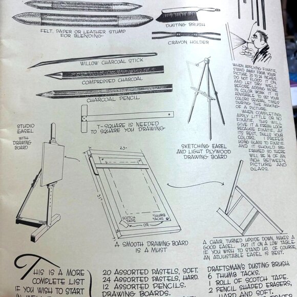 Mid-Century Walter T. Foster “How to Draw with Pastels” — $1 Cover Homeschool - Picture 4 of 8